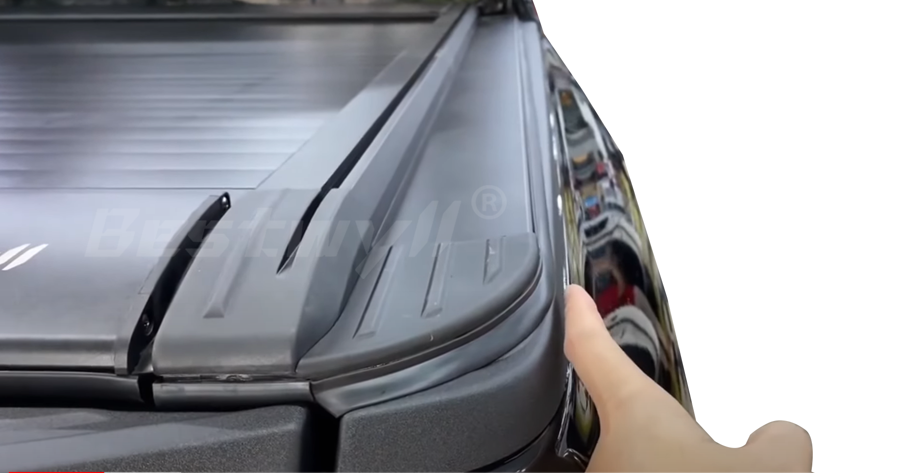 Manual Retractable Tonneau Cover For 2023 Ford Ranger Xlt K81