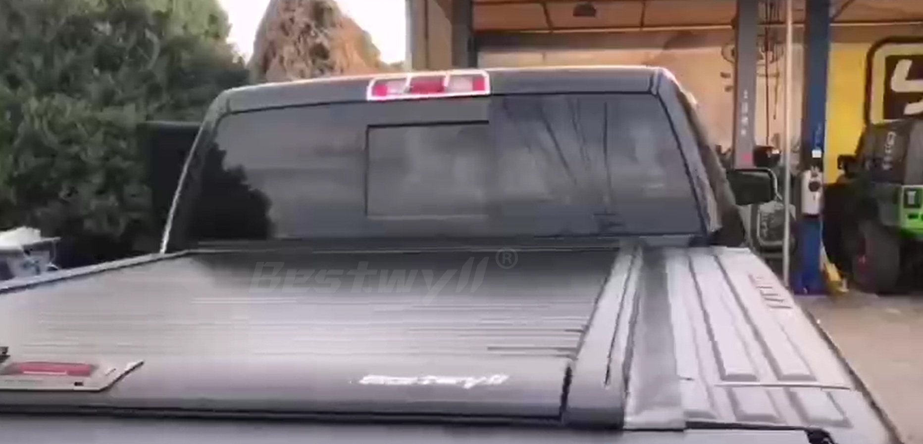Manual Aluminum Tonneau Cover For Dodge Ram 1500 With Build-In Tool Box F08A