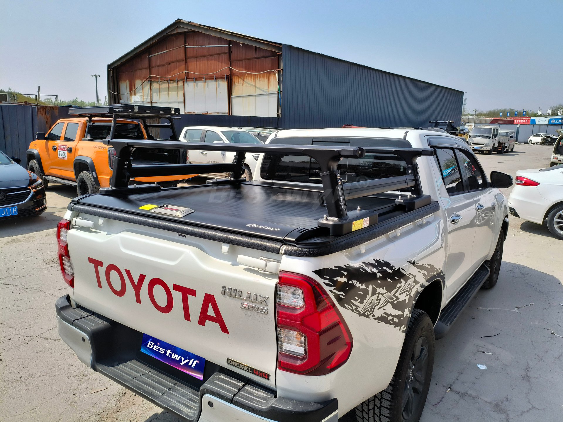 Pick Up Ladder Rack For 2015+Toyota Hilux/Revo