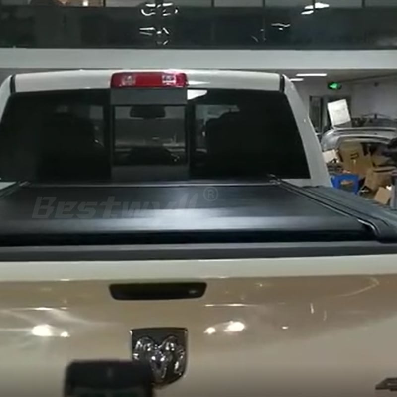 Electric Pickup Tonneau Cover For 2009-2020 Dodge Ram,Crew Cab, 5.8' Bed Built In Box E-F08A