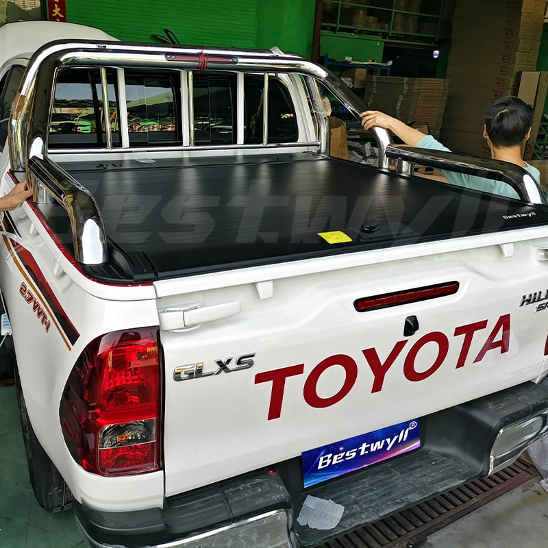 Manual Pickup Tonneau Cover For 2015+ Toyota Hilux /Revo (Sr5 J Deck With Front Fence) K46A