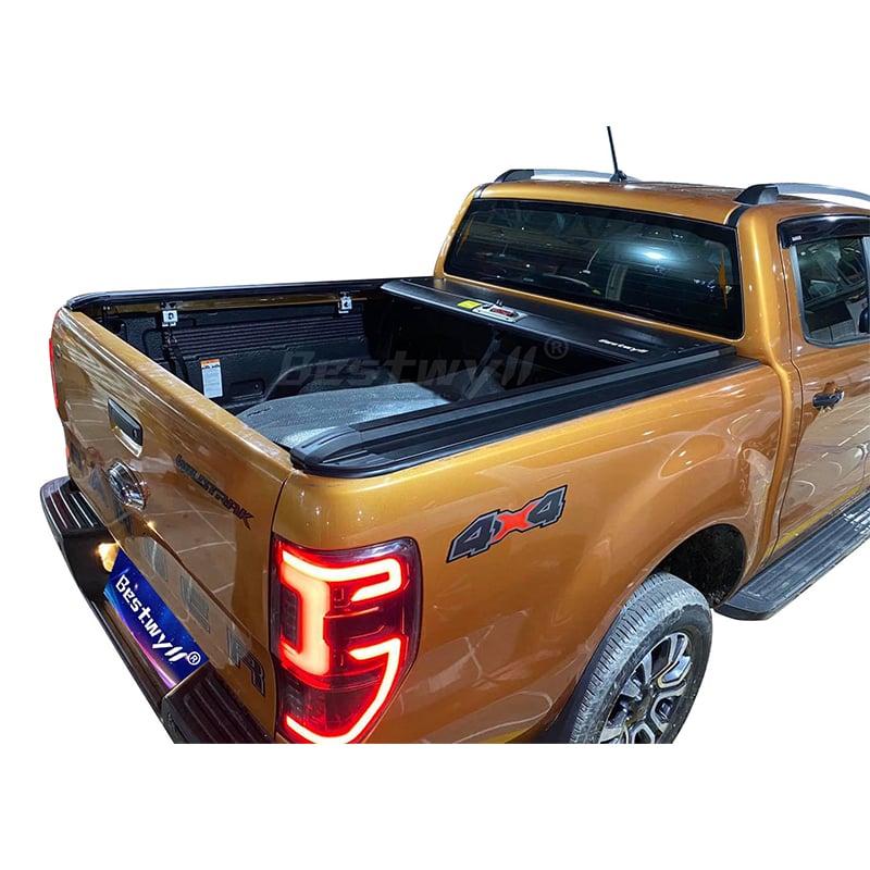 Manual Roller Bed Cover For 2012-2020 Ford Ranger/T6, Double Cab (Compatible With 2019 Mazda BT50) K04